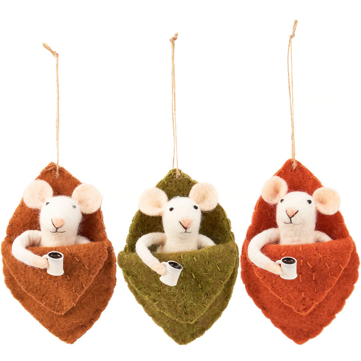 Mice In Leaves Critter Set