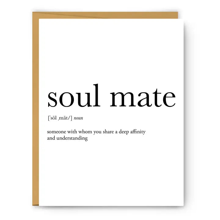 Soul Mate Definition - Love Card