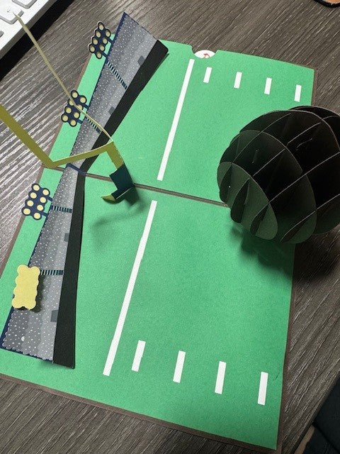 Football Stadium Pop-Up Card