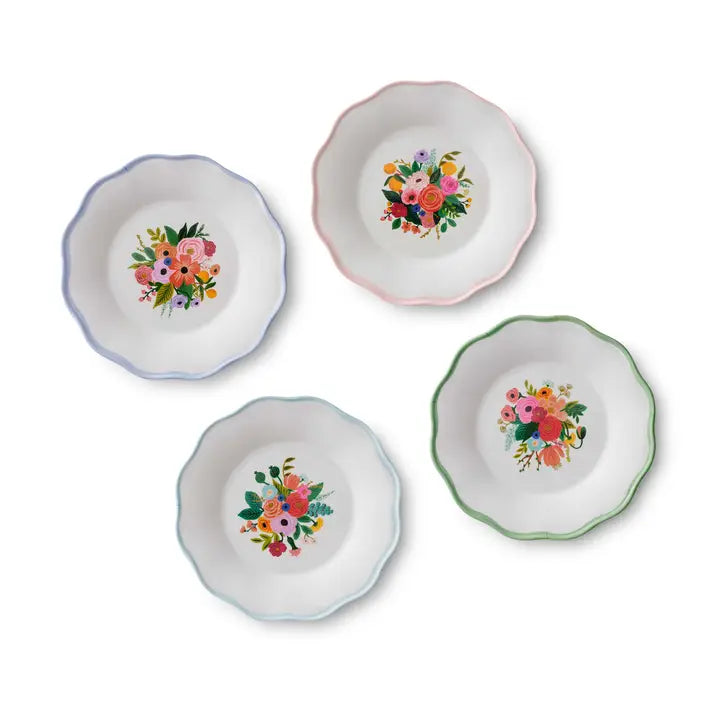 Garden Party Melamine Assorted Dessert Plates
