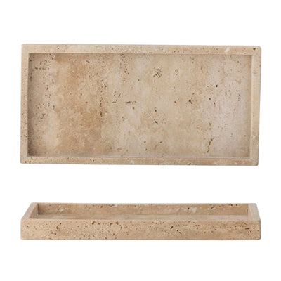 Travertine Tray Large Cream