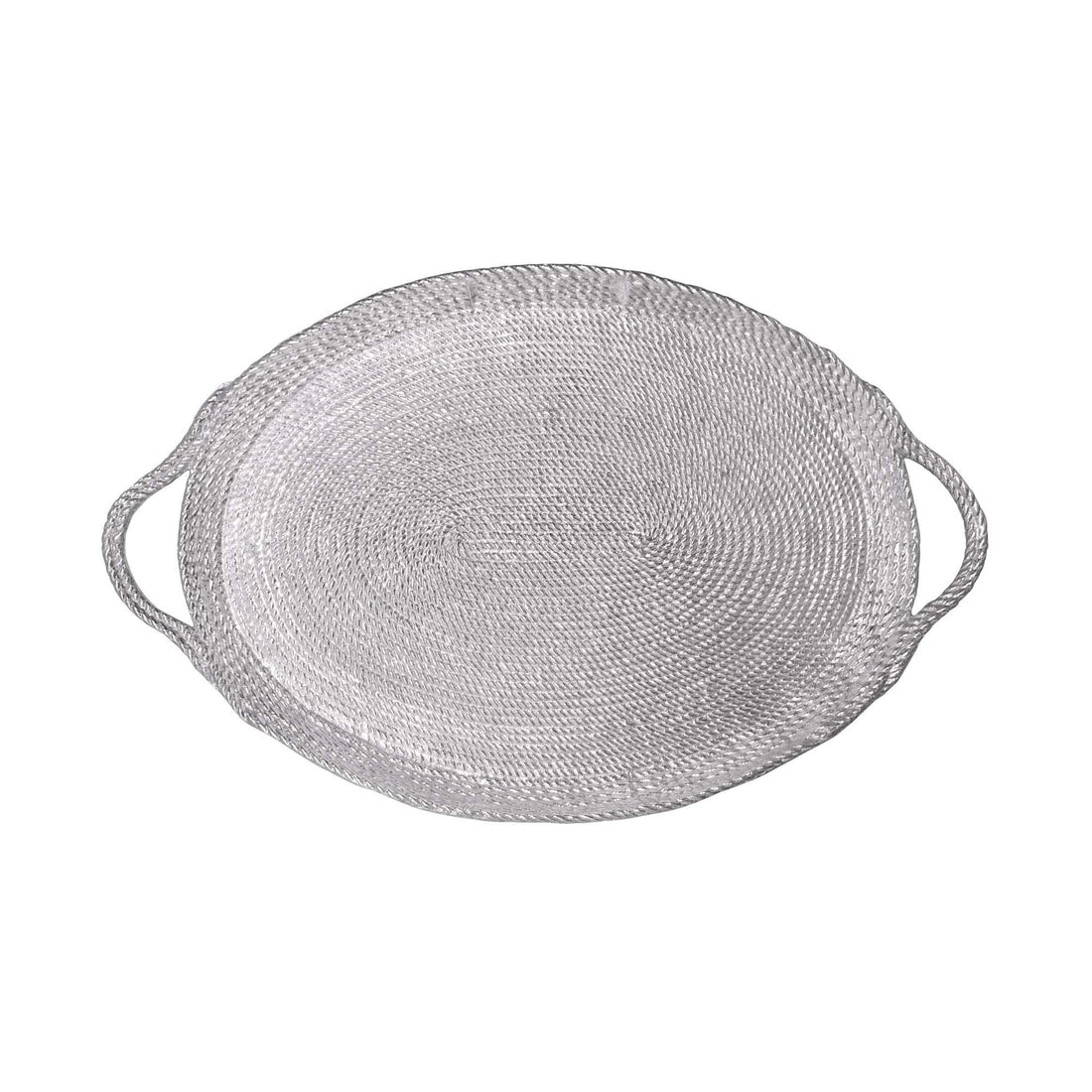 Rope Handled Large Oval Tray