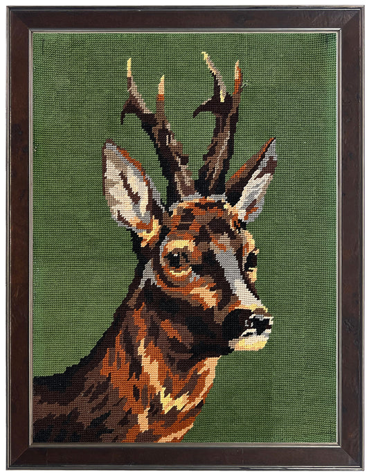 Vintage Needlework Deer