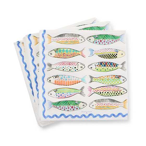 Go Fish Cocktail Paper Napkins