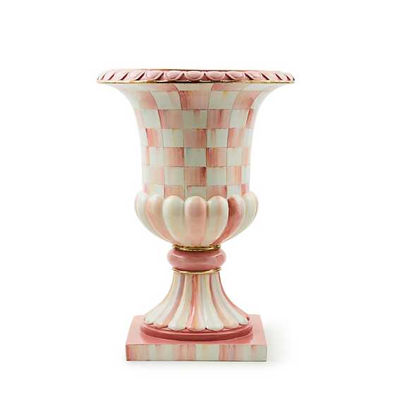 Rosy Check Pedestal Tabletop Urn