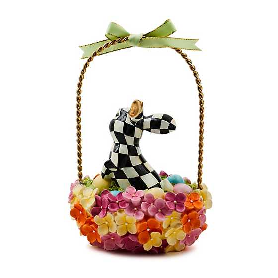 Calico Hydrangea Bunny Basket