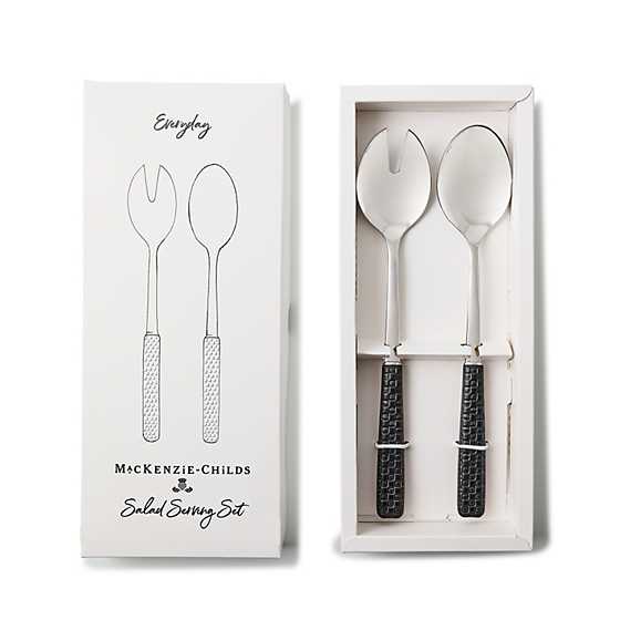 Everyday Black Salad Serving Set
