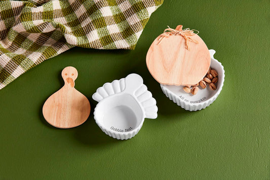 Turkey Thanksgiving Covered Dish Set