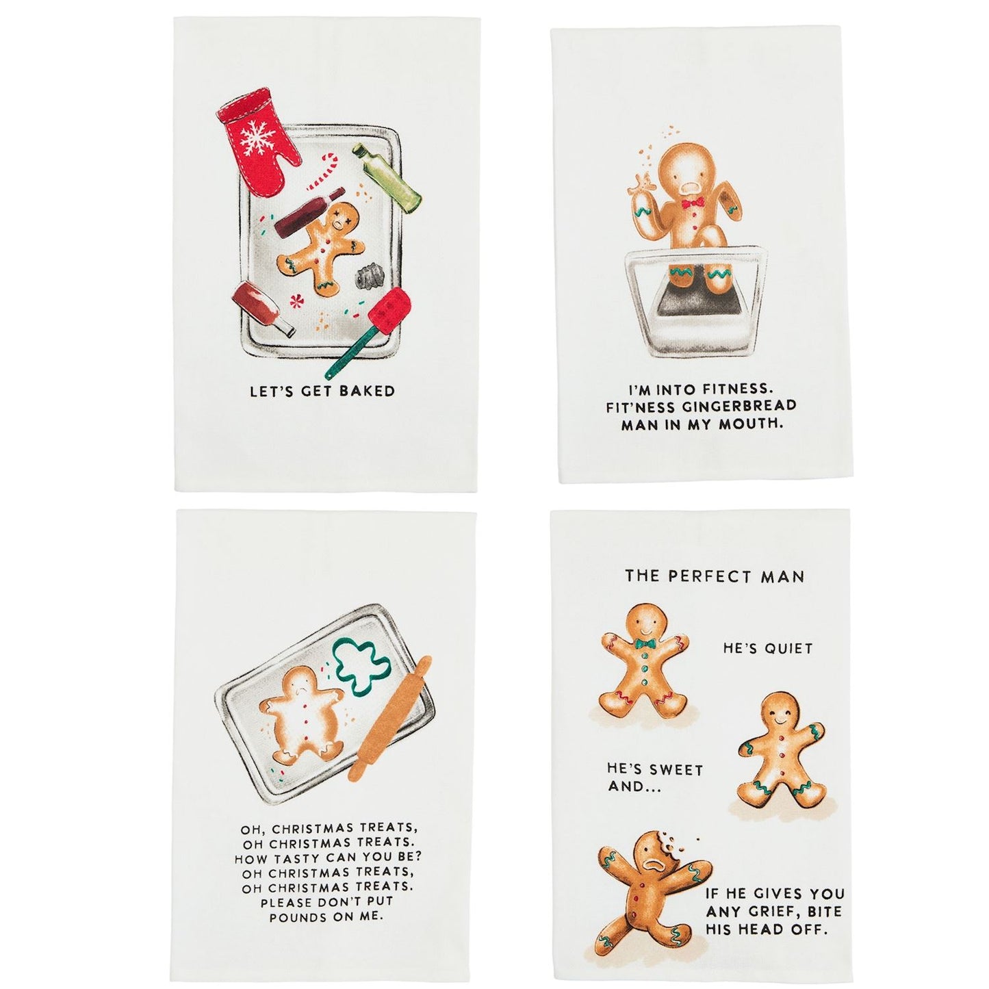 Baked Gingerbread Man Towel