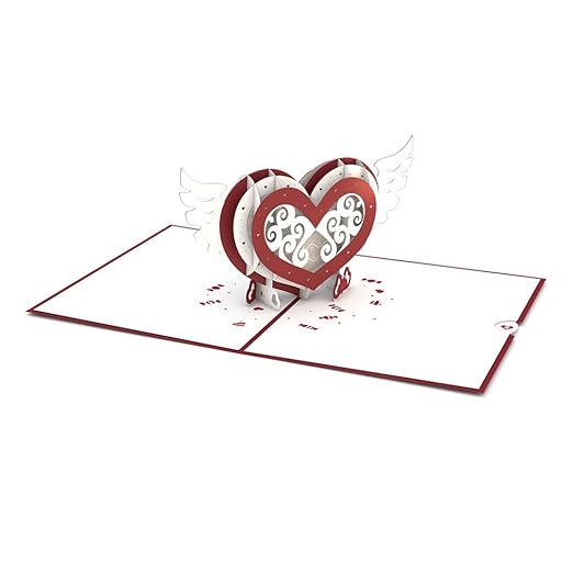 Winged Heart Pop Up Card