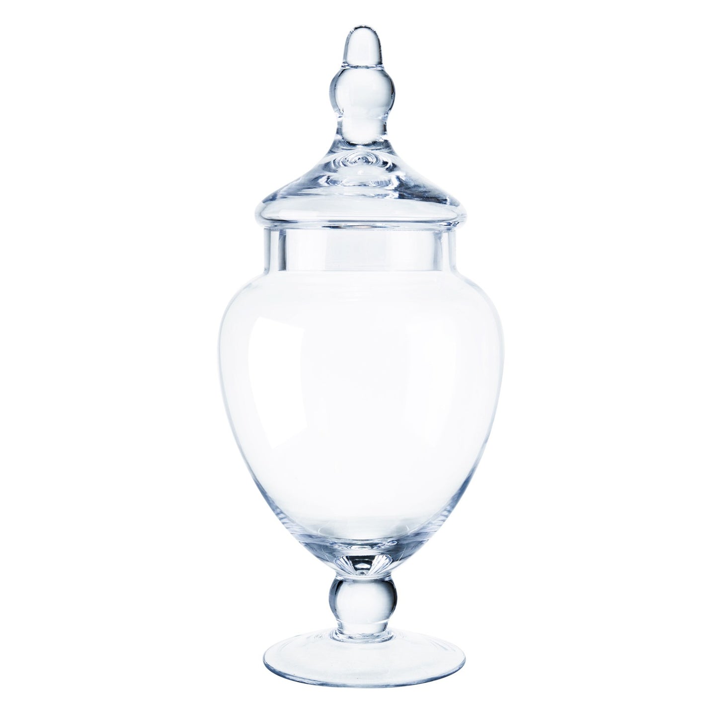 Clear Glass Round Jar 13.5"