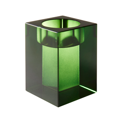 Green Crystal Votive Holder Medium
