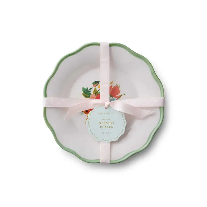 Garden Party Melamine Assorted Dessert Plates