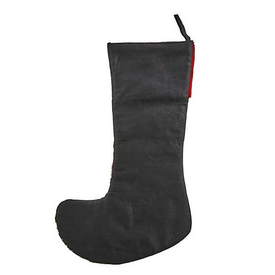 Courtly Check Holiday Nutcracker Stocking