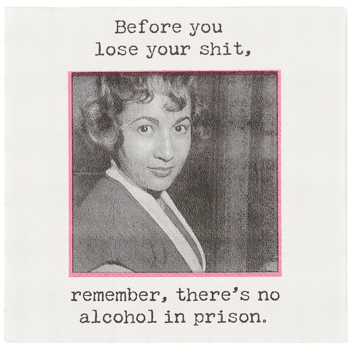 No Alcohol In Prison Beverage Napkin