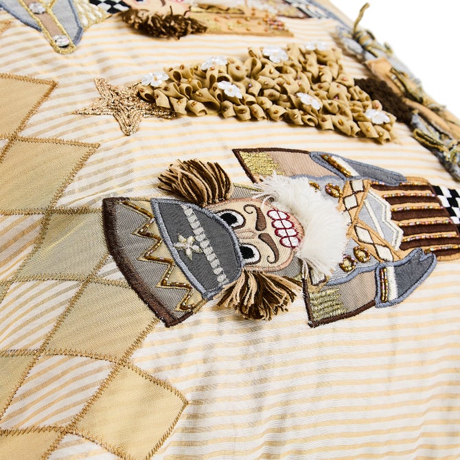 Glam Up Nutcracker Throw Pillow