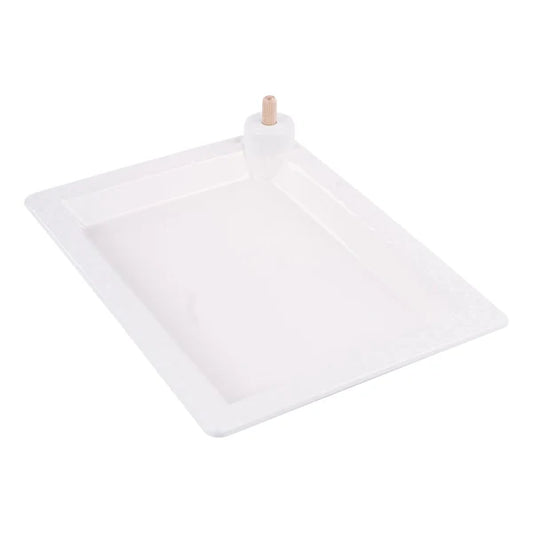 White Rectangular Platter