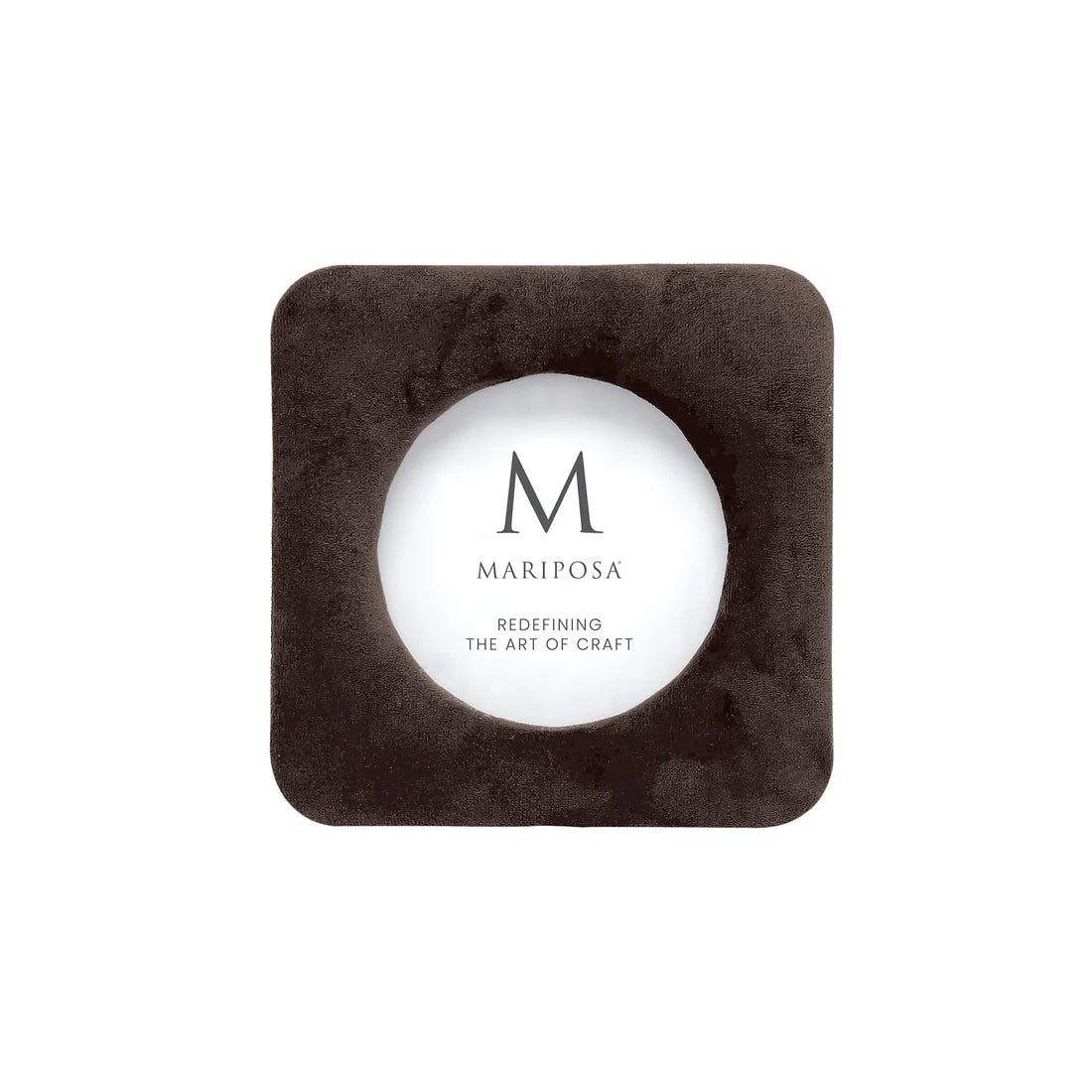 Lola Chocolate Velvet Round 4x4 Frame
