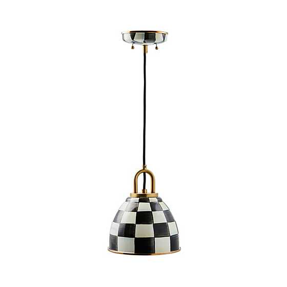 Courtly Check 8" Dome Pendant Lamp