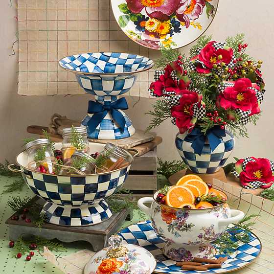 Royal Check Serving Platter