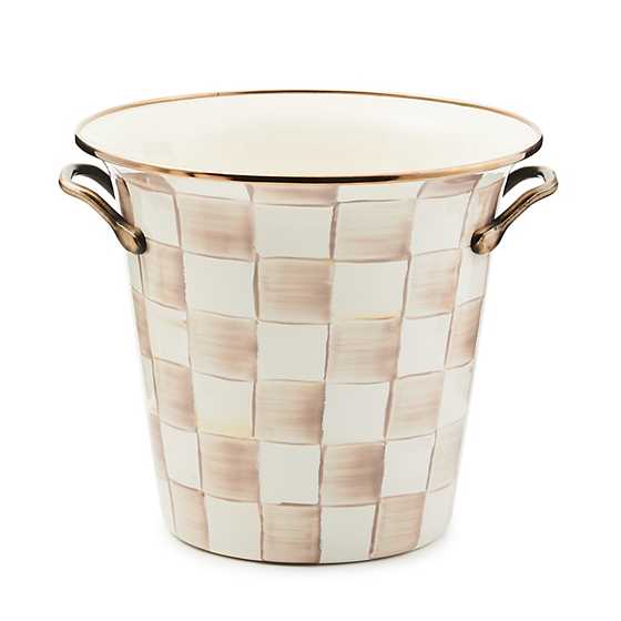 Mocha Check Wine Cooler