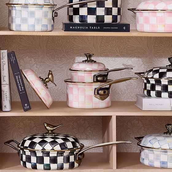 Rosy Check 2.5 Qt. Saucepan