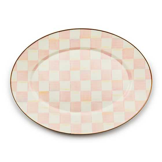 Rosy Check Medium Oval Platter