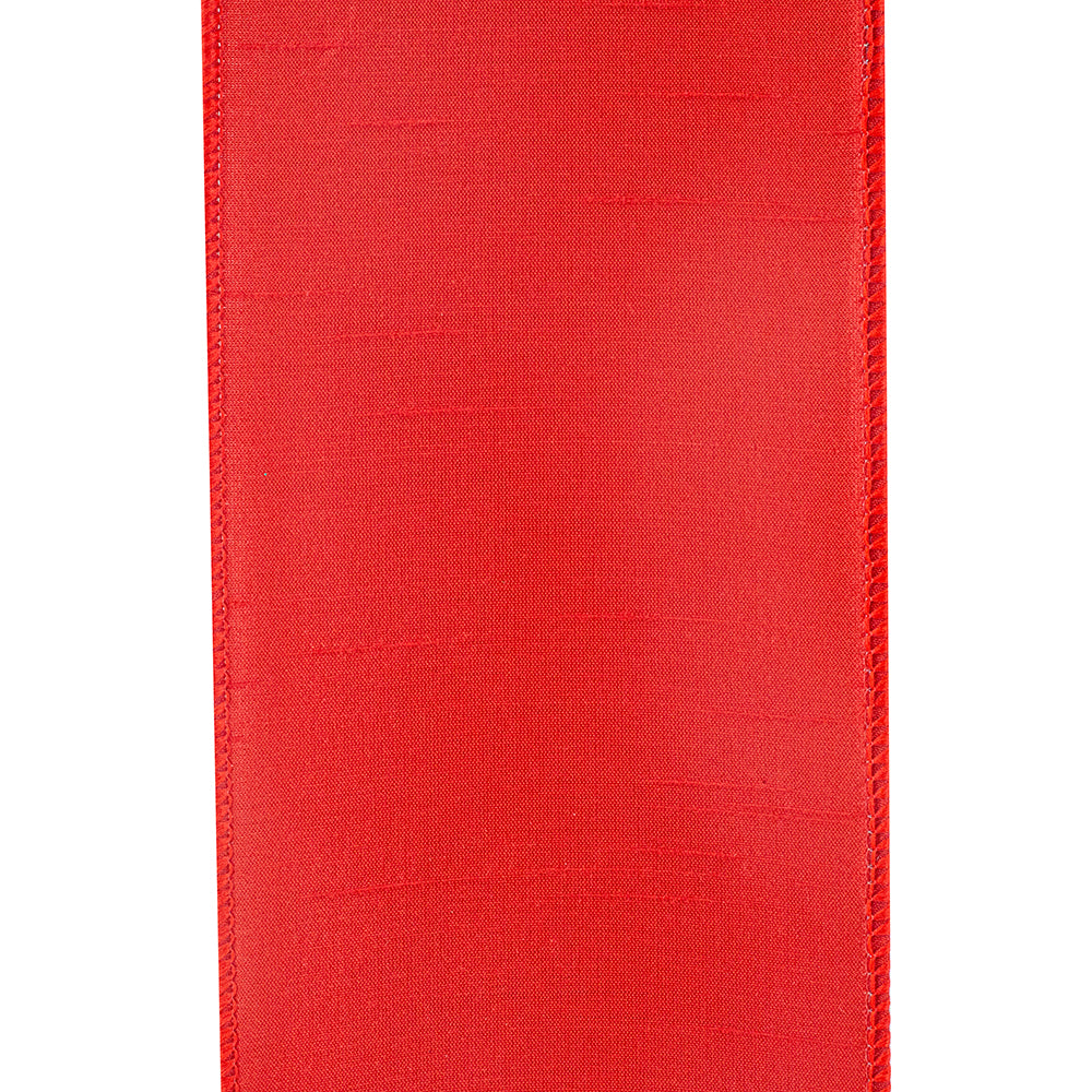 Red Wired Ribbon 4"