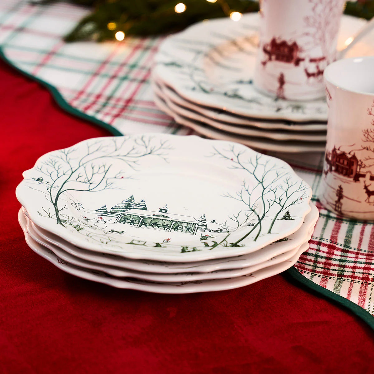 Country Estate Winter Frolic Dessert/Salad Plate