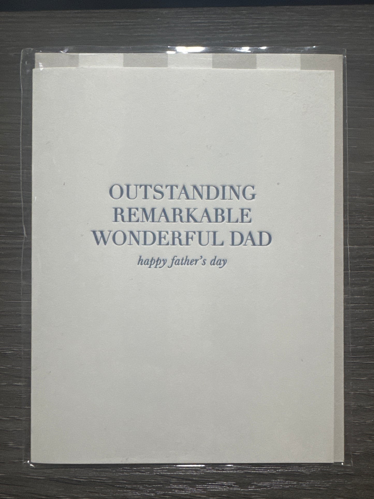 Outstanding Remarkable Wonderful Dad Card