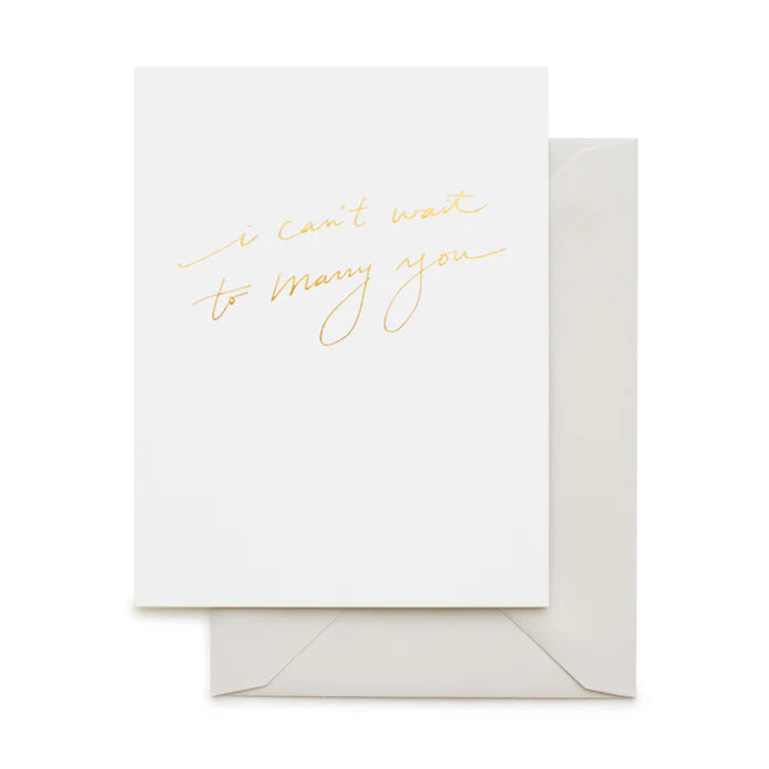Can't Wait Marriage Card