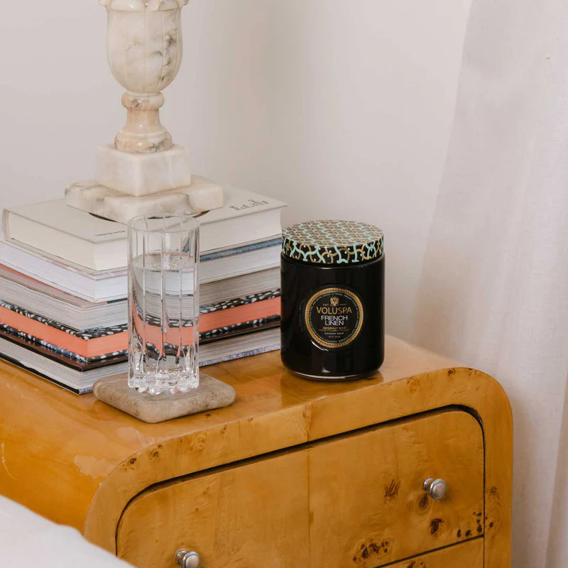 French Linen Large Jar