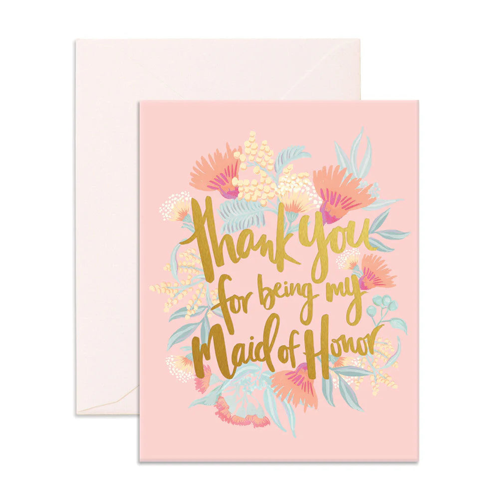 Thank You For Being My Maid Of Honor Card