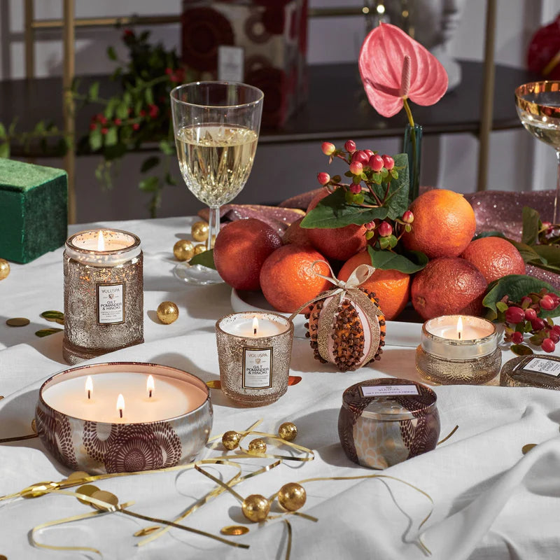 Gilt Pomander & Hinoki 3 Wick Tin