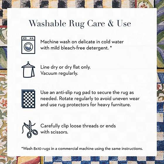 Truly Royal Check 3' x 5' Washable Rug