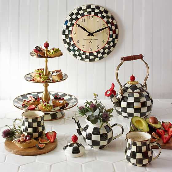 Courtly Check Enamel 3 Tier Sweet Stand