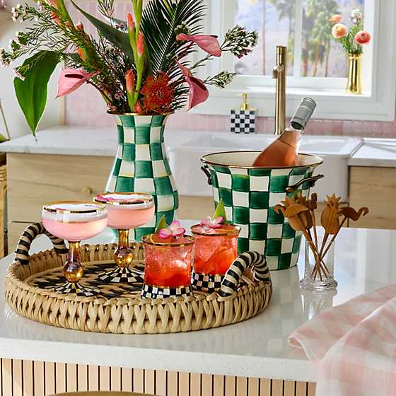 Emerald Check Wine Cooler