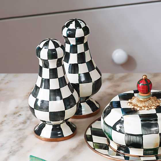 Courtly Check Large Salt & Pepper Shakers