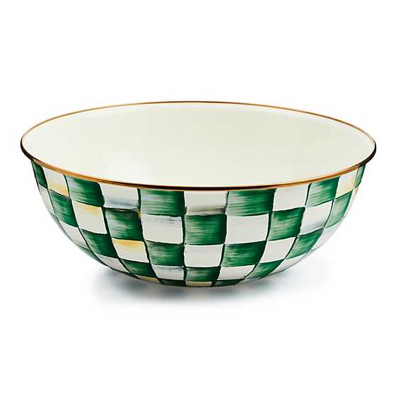 Emerald Check Large Everyday Bowl