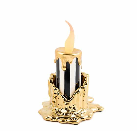 Haunted House Short Gold Candle
