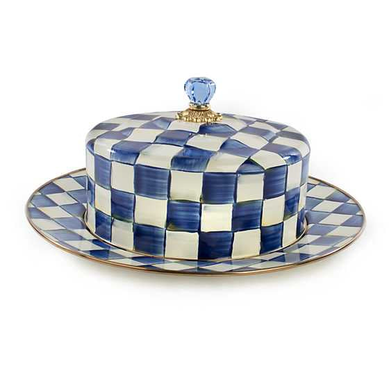 Royal Check Enamel Cake Carrier