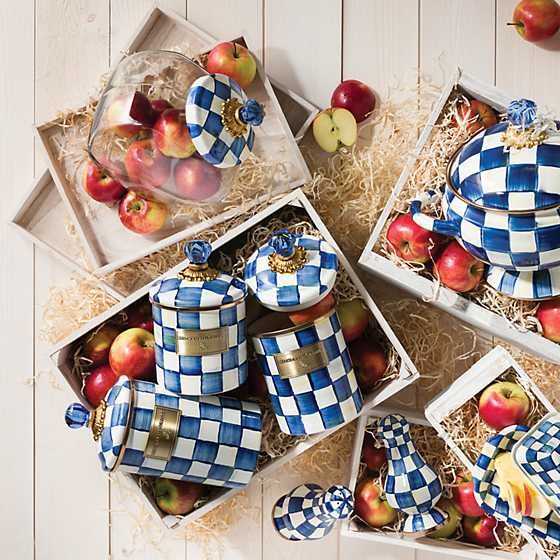 Royal Check Large Salt & Pepper Shakers
