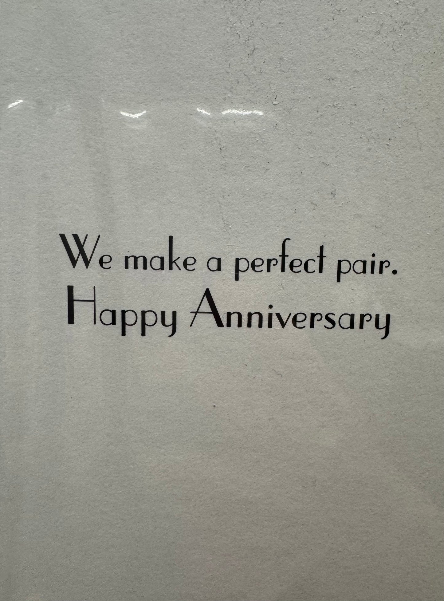 We Go Together Salt & Pepper Anniversary Card