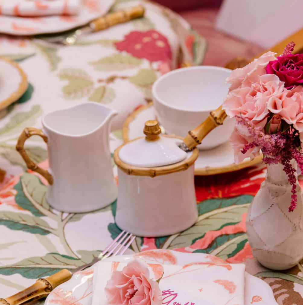 Lidded Sugar Bowl Bamboo