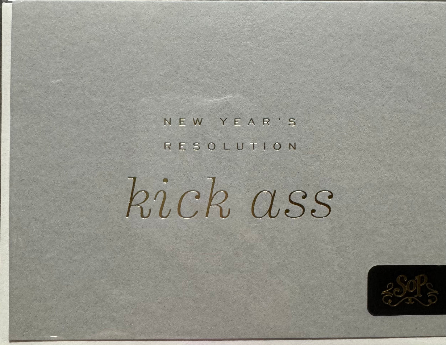 New Year's Resolution Card