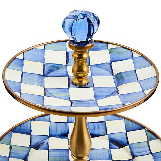Royal Check Two Tier Sweet Stand