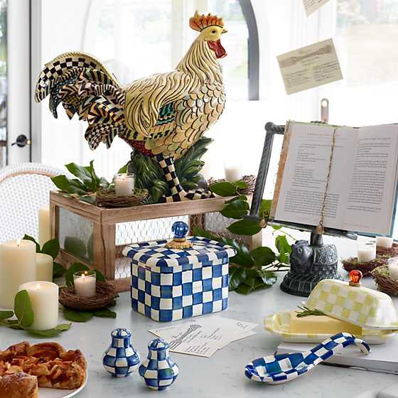 Royal Check Salt & Pepper Shakers