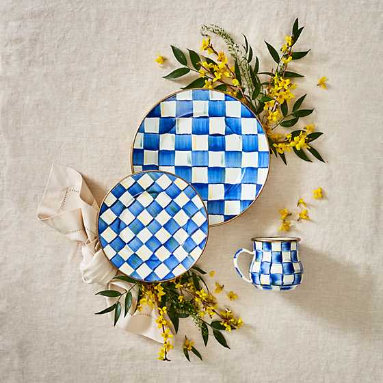Royal Check Salad/Dessert Plate
