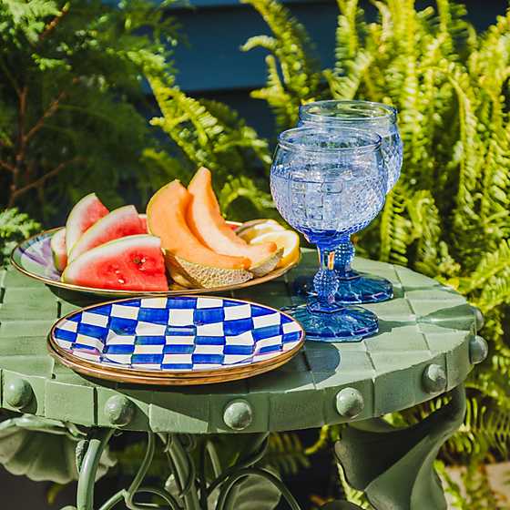Royal Check Salt & Pepper Shakers