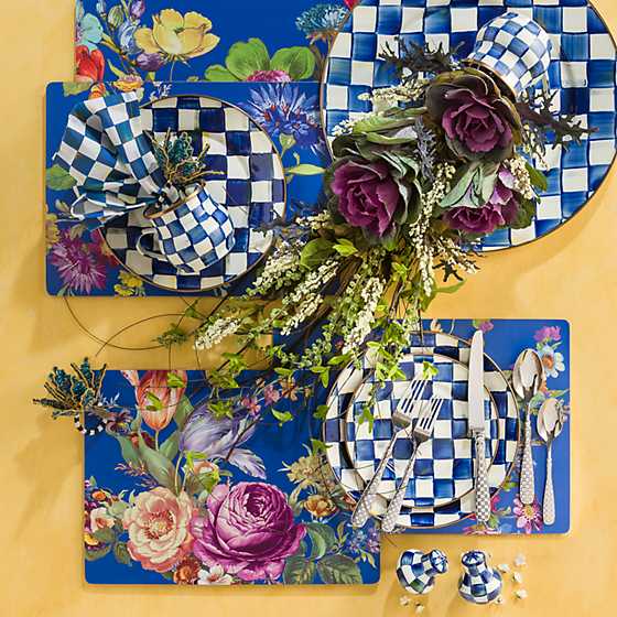 Royal Check Salt & Pepper Shakers